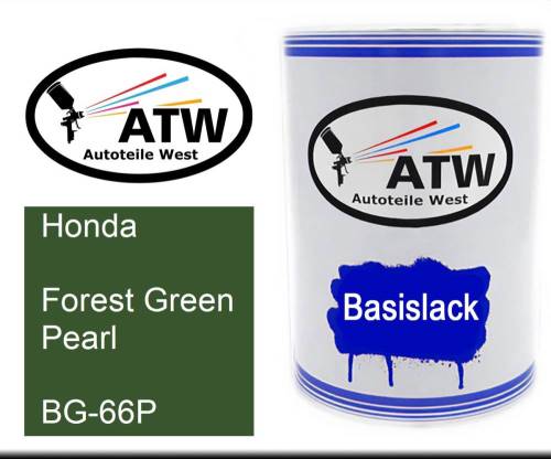 Honda, Forest Green Pearl, BG-66P: 500ml Lackdose, von ATW Autoteile West.